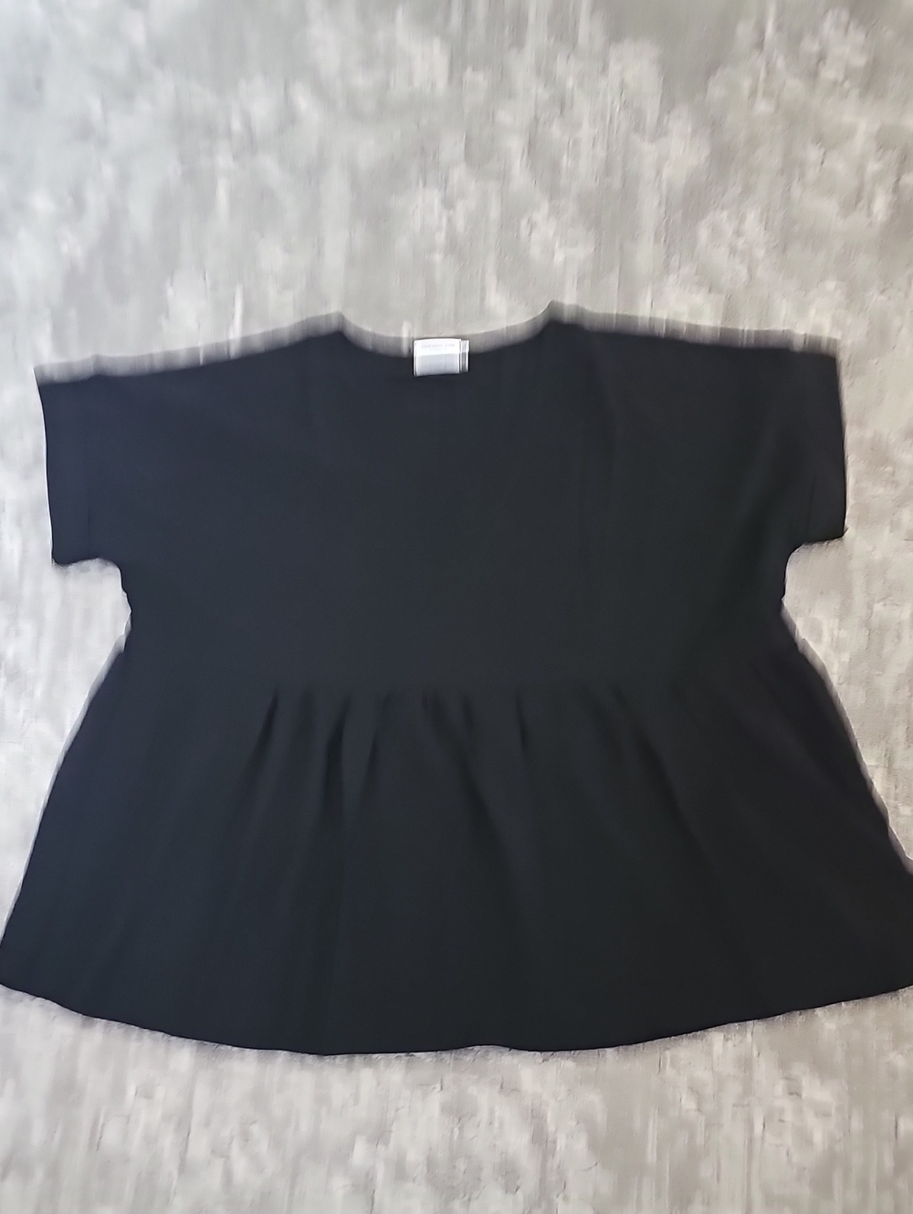 Chic Soul Black Babydoll Top - Size 1xl